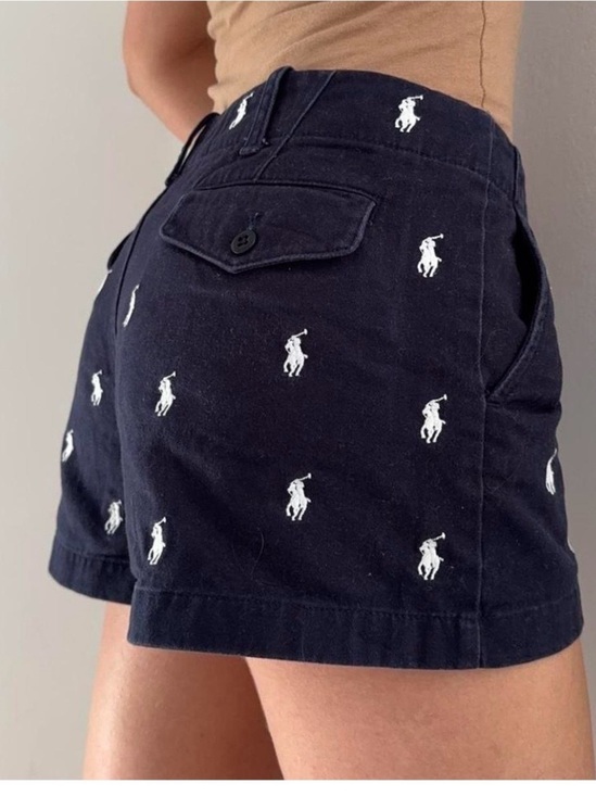 Ralph Lauren Pants - Ralph Lauren Navy Blue Polo Player Embroidered Women’s Shorts